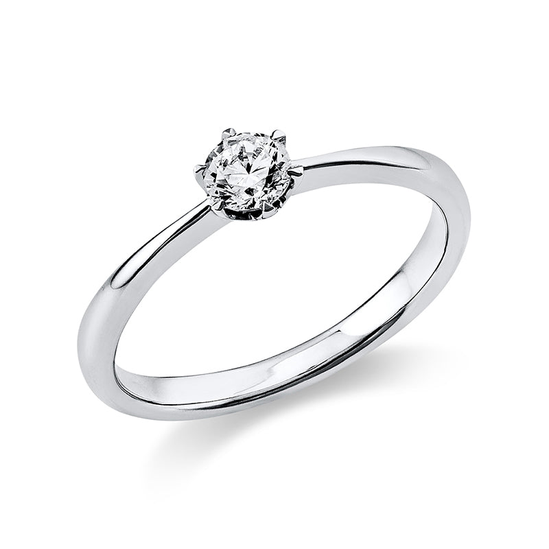 Ring 14 kt WG, 1 Brill. 0,25 ct, TW-si